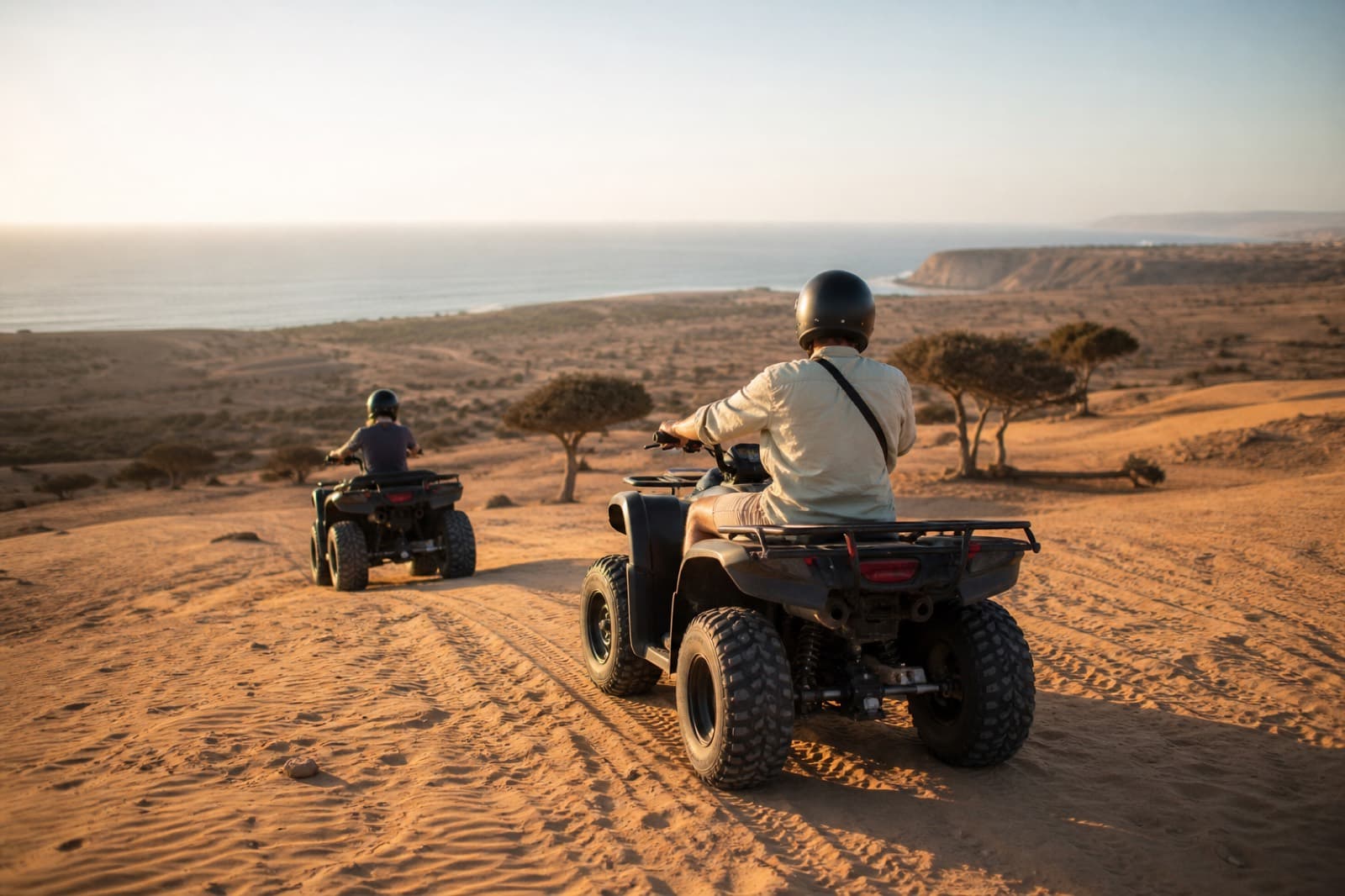Hotel-pickup quad outing on the Agadir and Taghazout coast