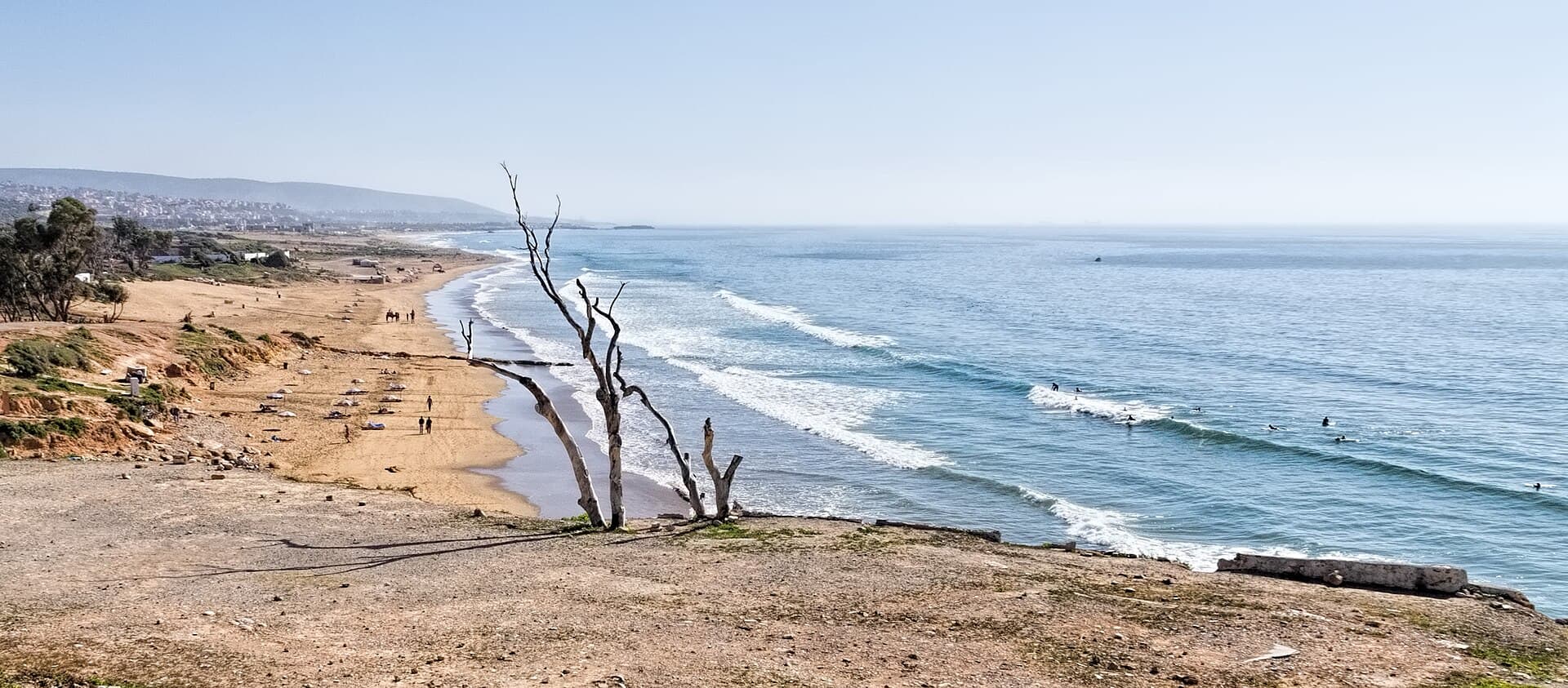 Coastal road north of Agadir toward Aourir